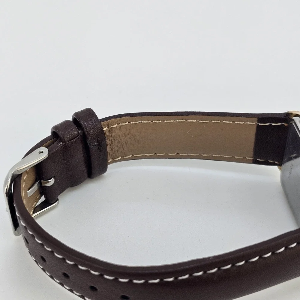VTG‎ Timex Illusion Digital Men Watch 28MM New Brown Leather Bands New Battery